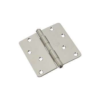 National 225953 Stainless steel Hinge ~  4&quot; x 4&quot;  with 1/4&quot; Radius
