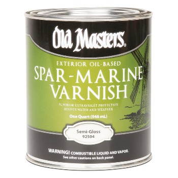 Old Masters 92504 Spar Varnish, Semi-Gloss - 1 Quart