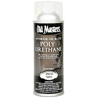Old Masters 49610 Polyurethane,  Aerosol Spray Clear Satin ~ 12.8 oz