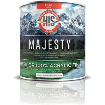 H-I-S Paint Company 20P00-1 HIS Majesty Exterior White Base -1g