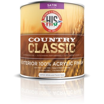 H-I-S Paint Company 21A00-1 H-I-S Paint Country Classic Exterior Accent Base -1g