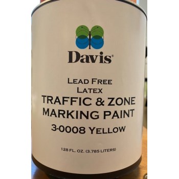 Davis Paint 300082 1g Yellow Traffic Paint