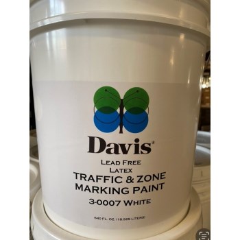 Davis Paint 300072 1g White Traffic Paint