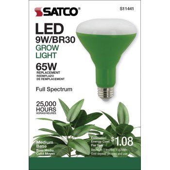 Satco Products S11441 9w Br30 Led Grow Lamp