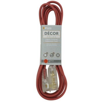 Coleman Cable 64600701 Red Fabric Tap Cord