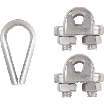 National N100-345 Ss 1/4 Clamp Set