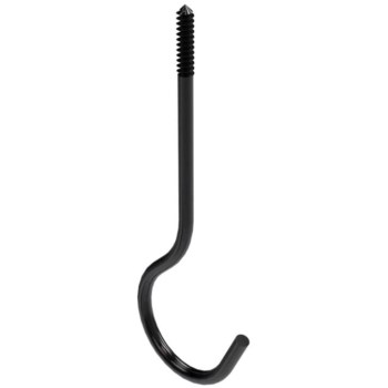 National 275198 Black Ceiling Hook, Visual Pack 2666 6 inches
