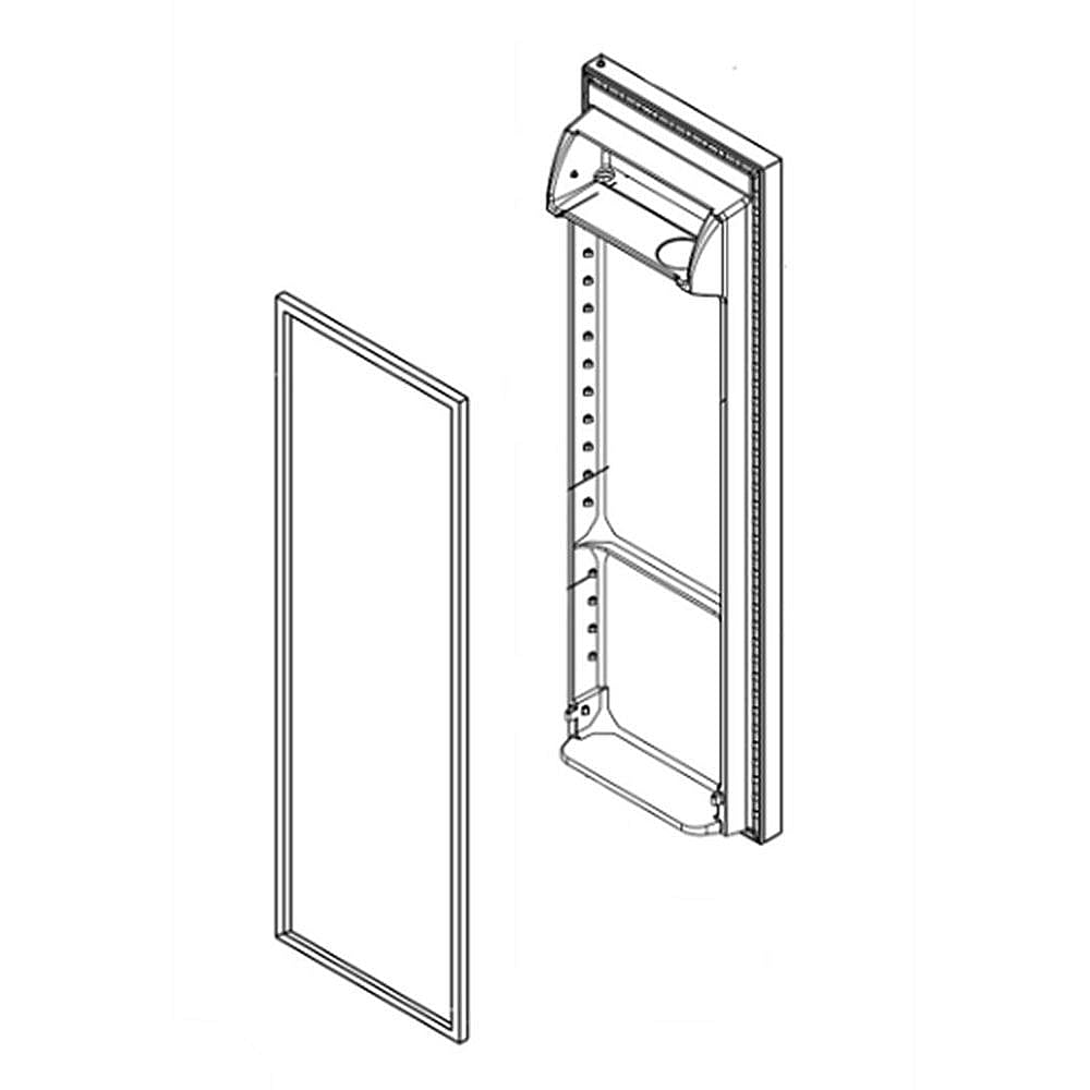 Refrigerator Door Assembly (Black Stainless)