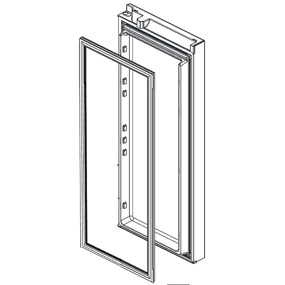 Refrigerator Door Assembly, Right (White)