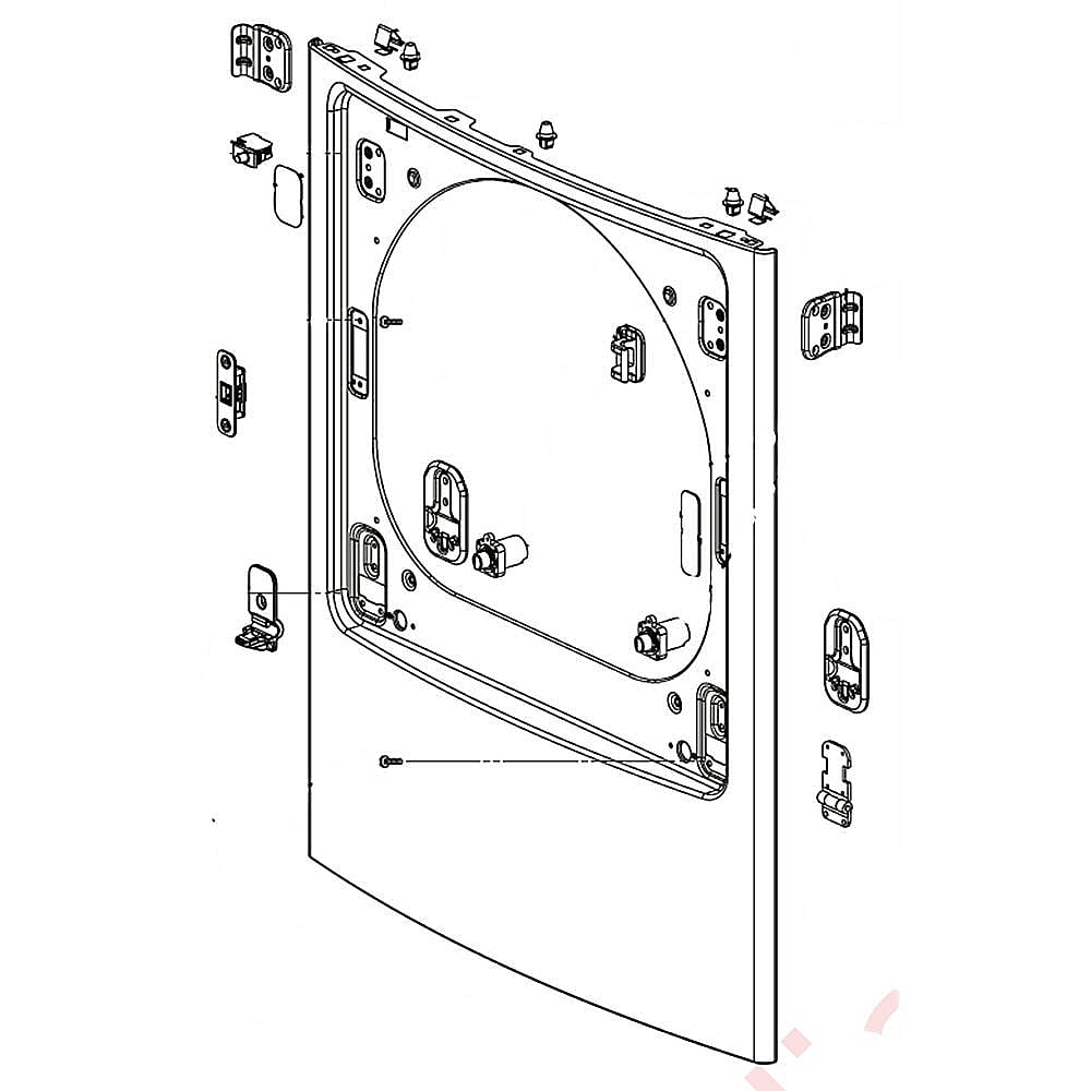 Dryer Front Panel Assembly