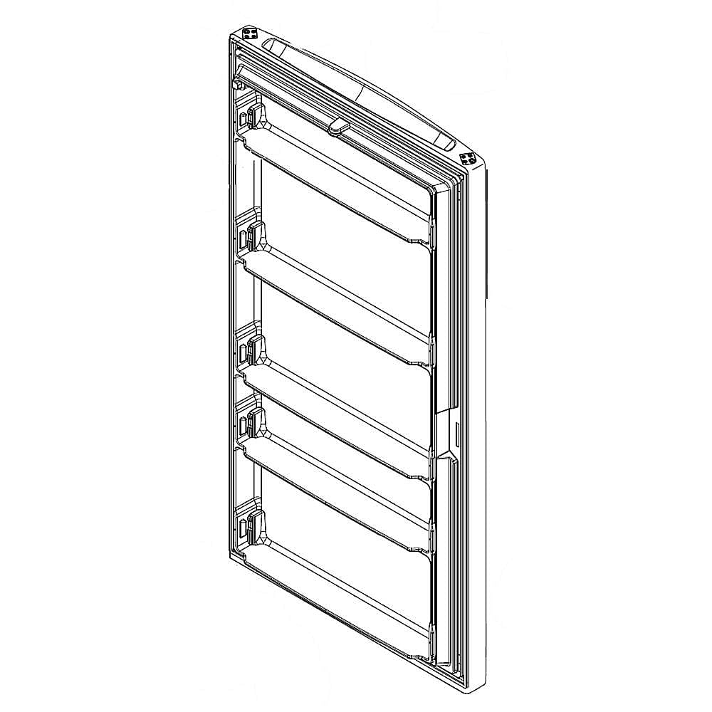Freezer Door Assembly (Stainless)