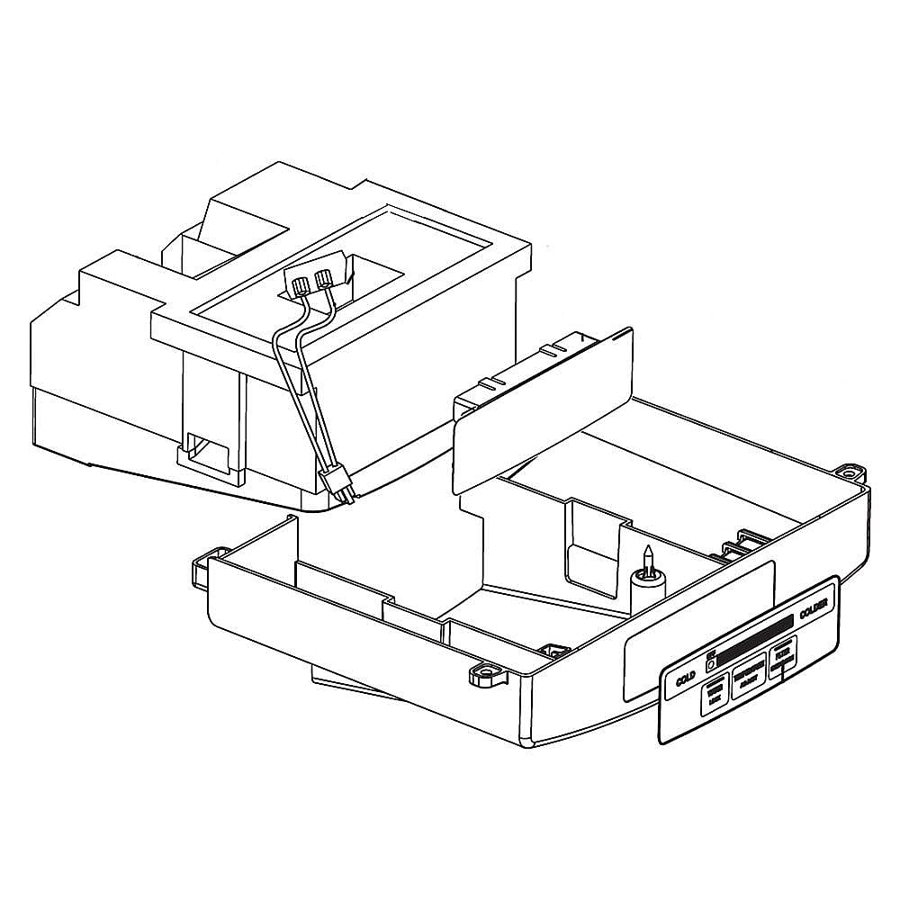 Refrigerator Display Control Board Housing Assembly