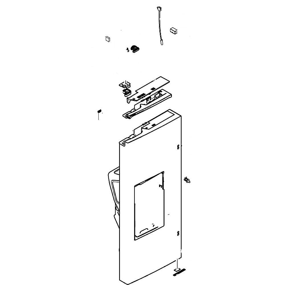 Refrigerator Door Assembly, Left