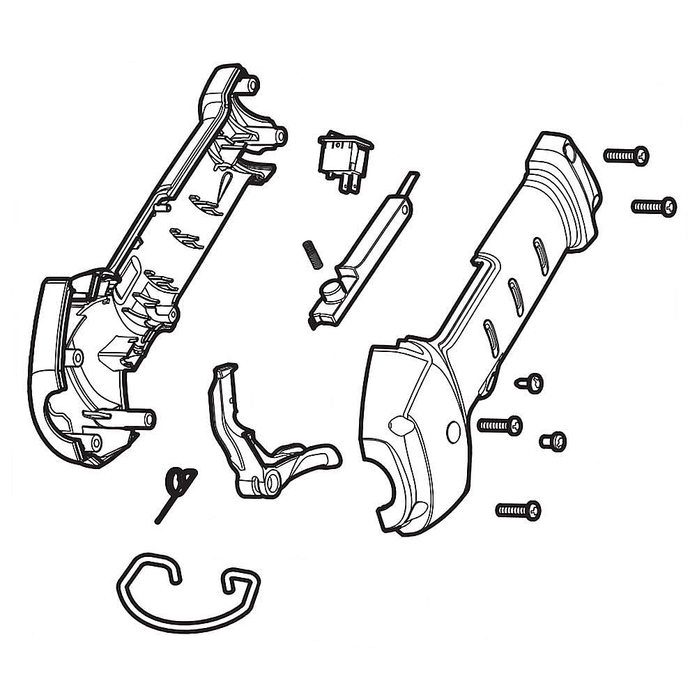 Line Trimmer Throttle Grip Assembly