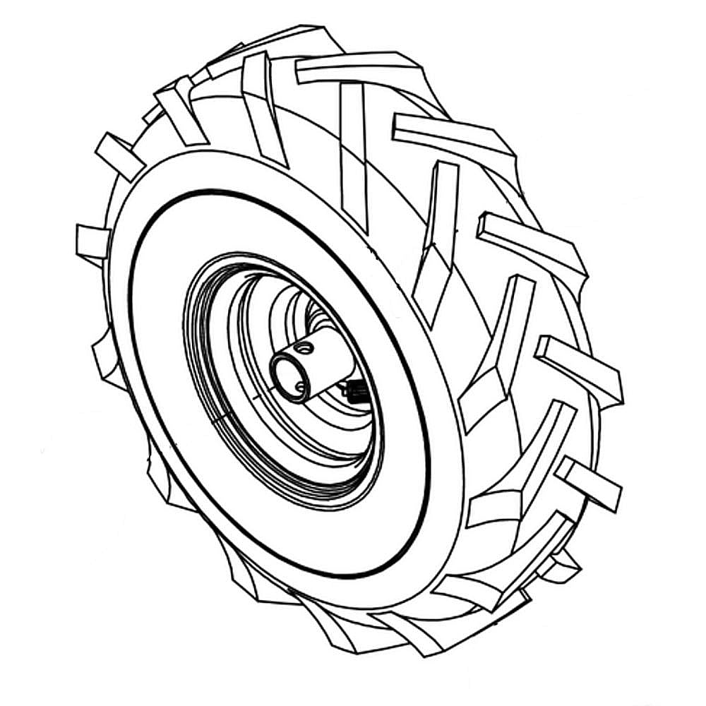 Tiller Wheel Assembly