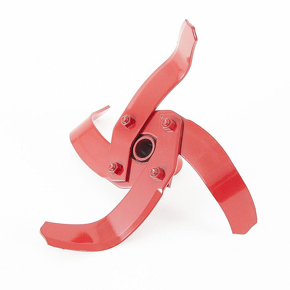 Tiller Tine Assembly, Left Outer (Liberty Red)