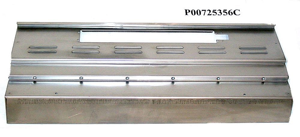 Gas Grill Burner Box Panel, Rear