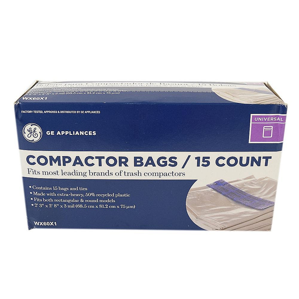 Trash Compactor Bag, 15-pack