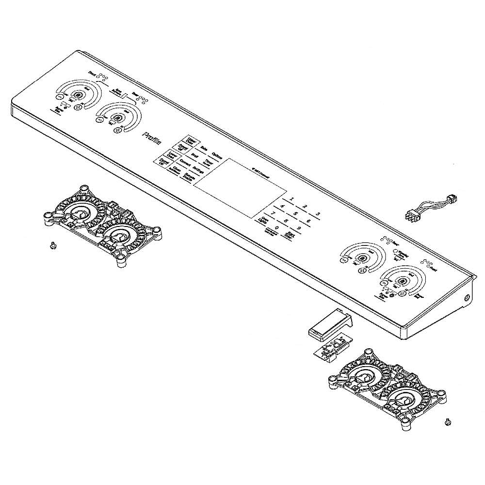 Range Control Panel Assembly (Stainless)