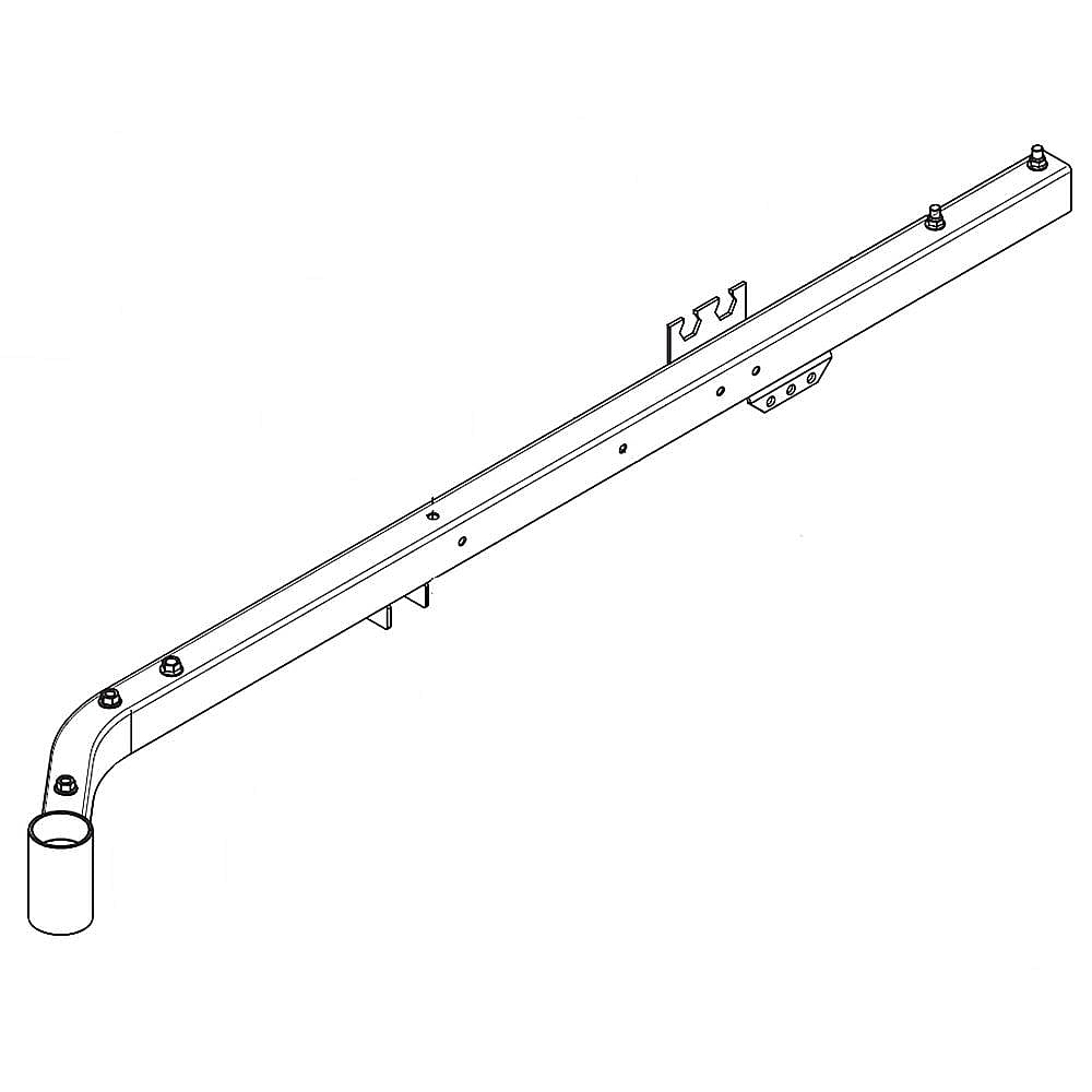 Lawn Tractor Frame Tube, Right Front