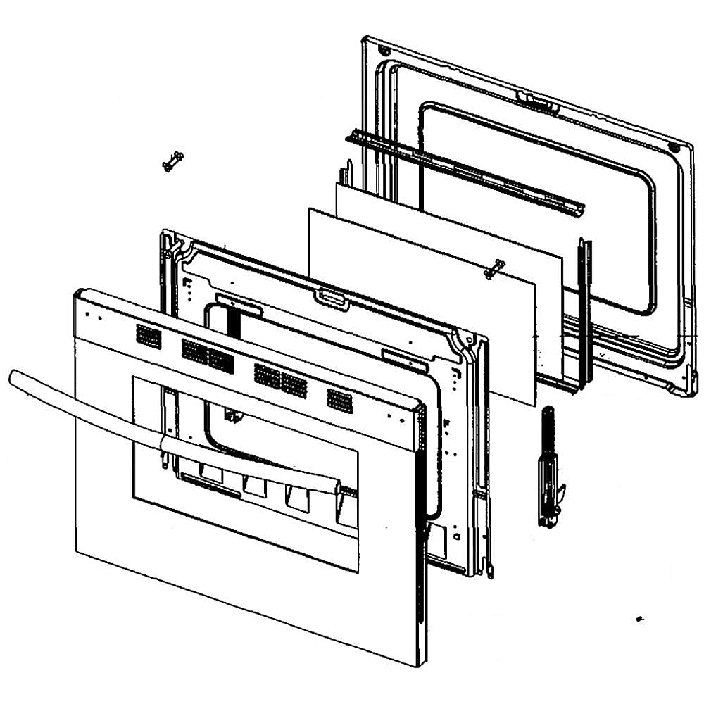 Range Oven Door Assembly
