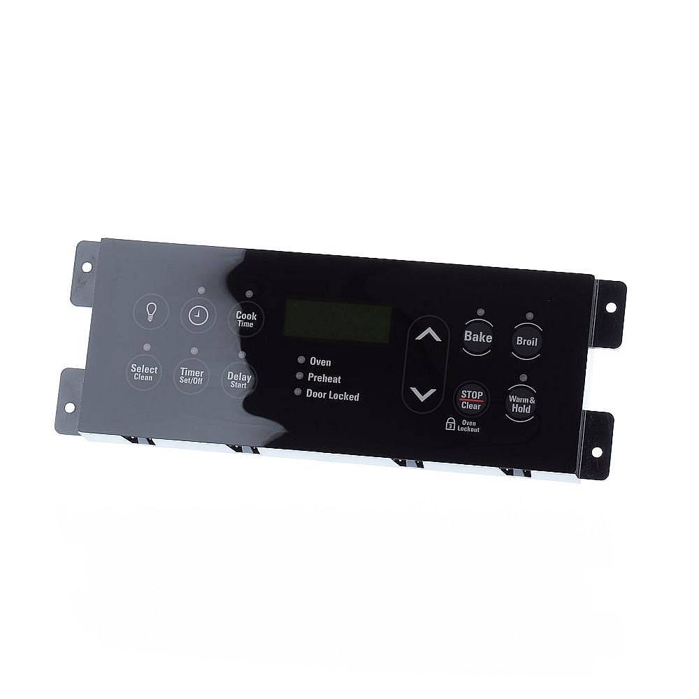 Range Oven Control Board and Overlay (Black)