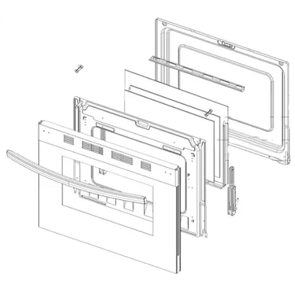 Range Oven Door Assembly