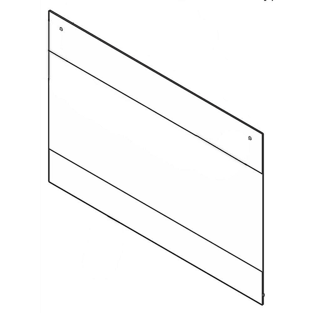 Range Oven Door Outer Panel Assembly, Lower (Stainless)