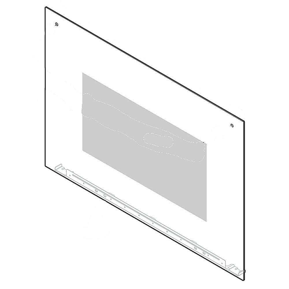 Wall Oven Door Outer Panel Assembly, Lower