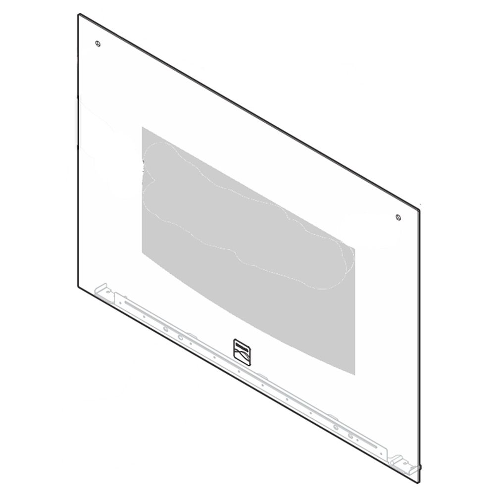 Range Oven Door Outer Panel (White)