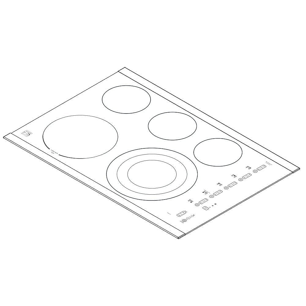 Cooktop Main Top Assembly (Black)