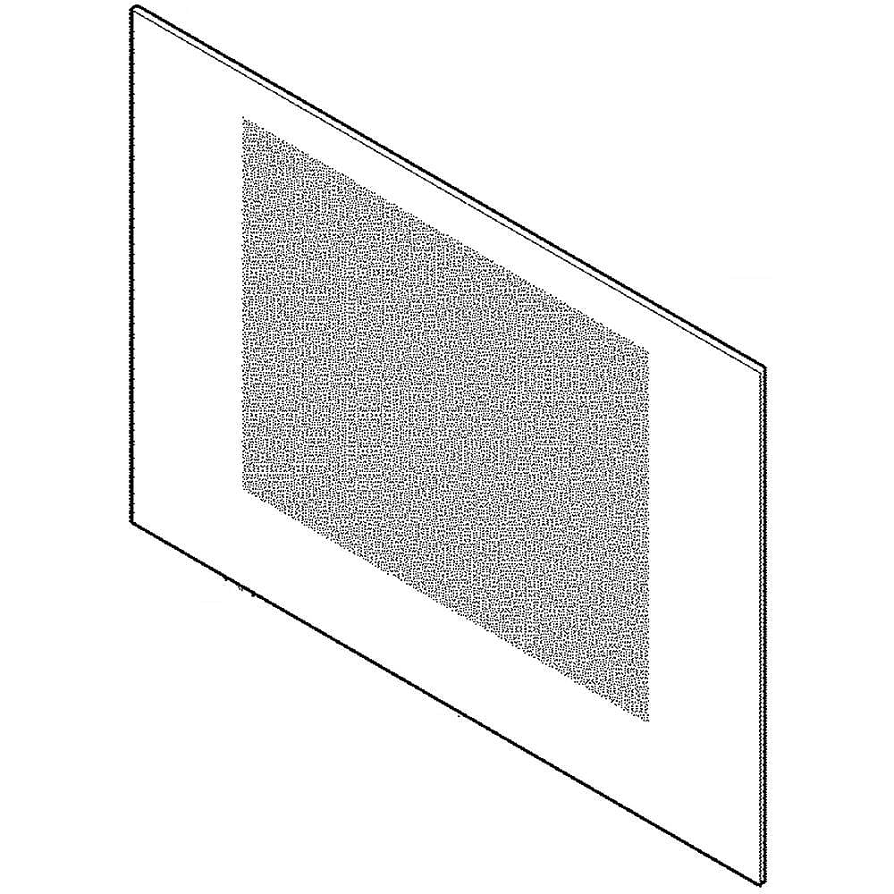 Range Oven Door Outer Panel (Black)