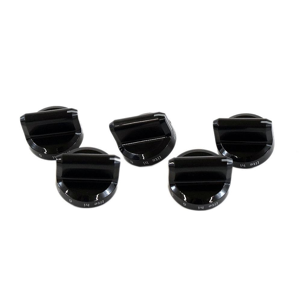 Range Surface Burner Knob Set (Black)