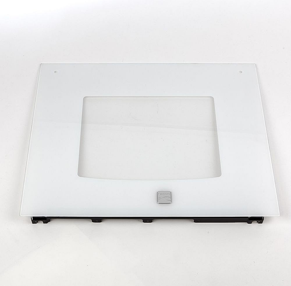 Wall Oven Door Outer Panel Assembly, Upper (White)