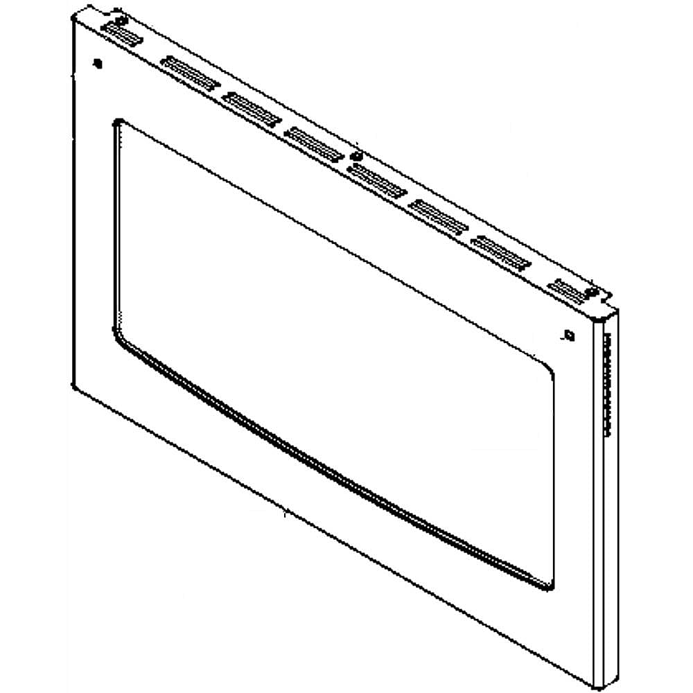 Range Lower Oven Door Outer Panel Assembly (Stainless)
