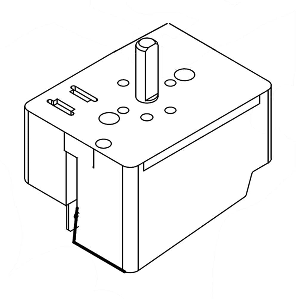 Cooktop Element Control Switch, Left Rear