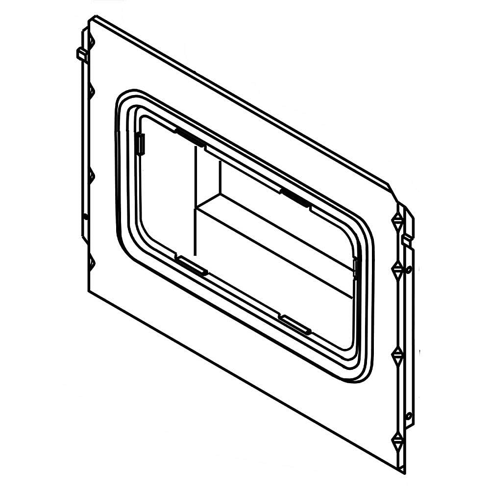 Range Oven Door Insulation Retainer Panel