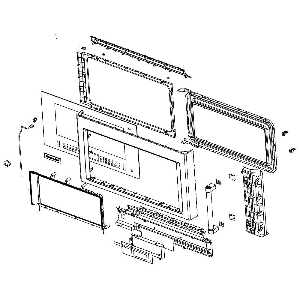Microwave Door Assembly (Stainless)