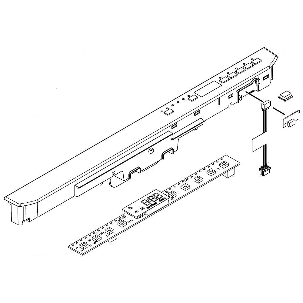Dishwasher Control Panel Assembly (White)