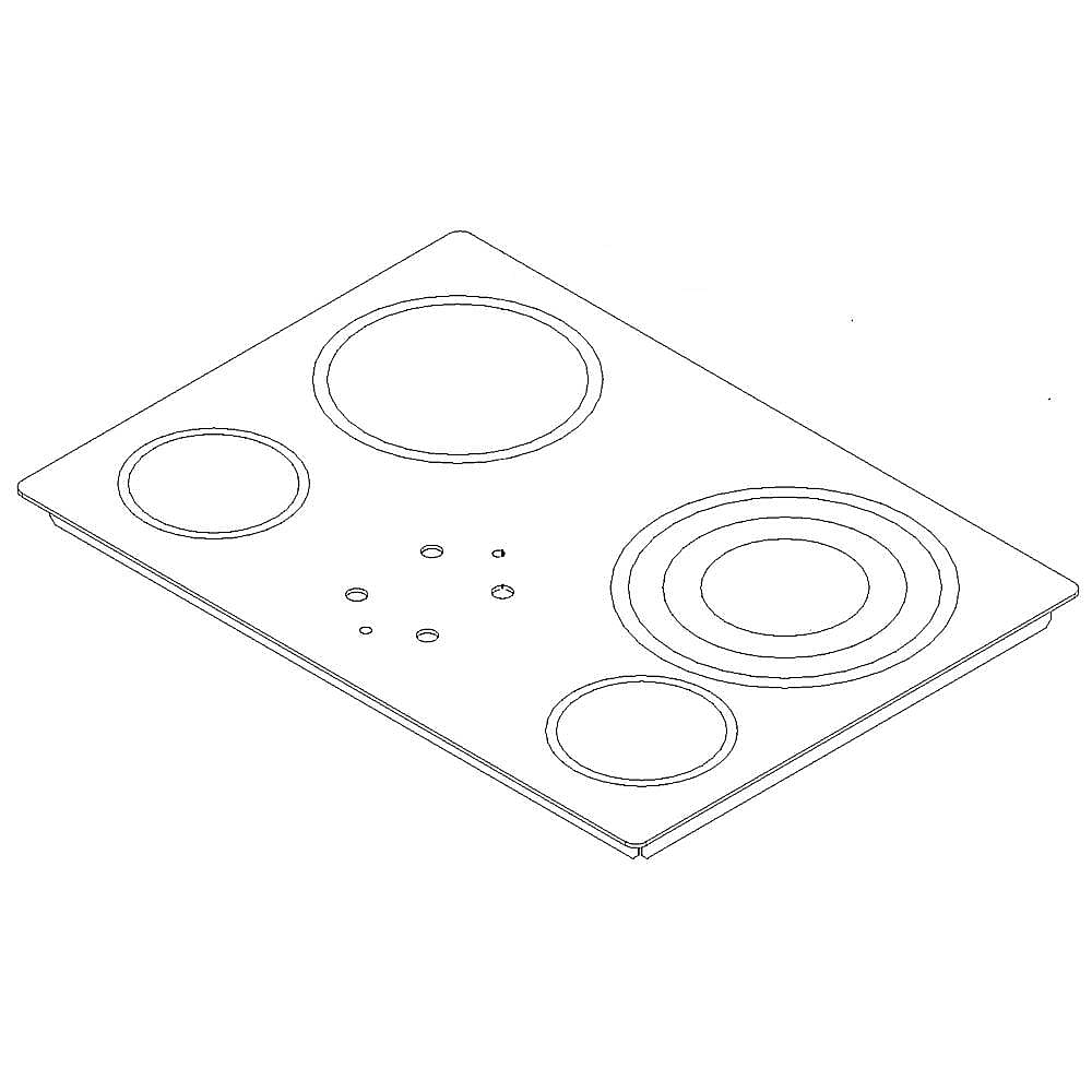 Cooktop Main Top (Black and Stainless)