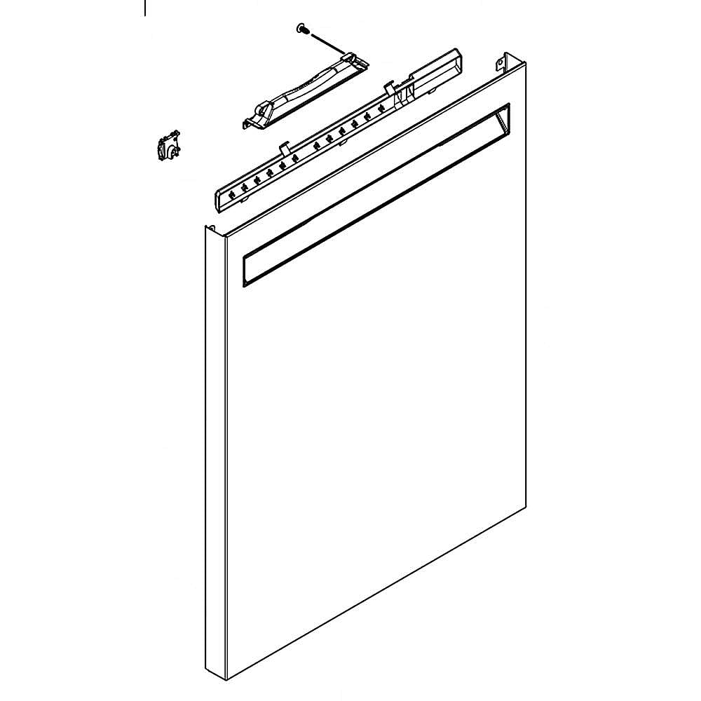 Dishwasher Door Outer Panel (Black)