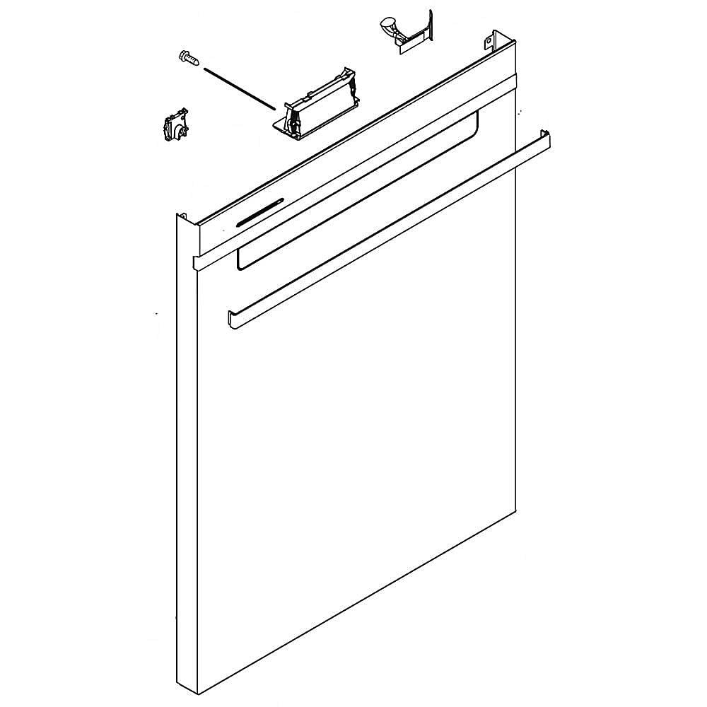 Dishwasher Door Outer Panel (Biscuit)