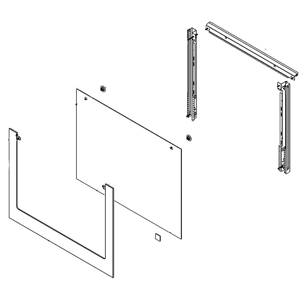 Wall Oven Door Assembly (Stainless)