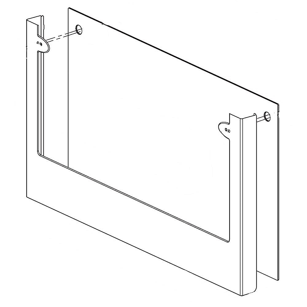 Range Lower Oven Door Outer Panel Assembly