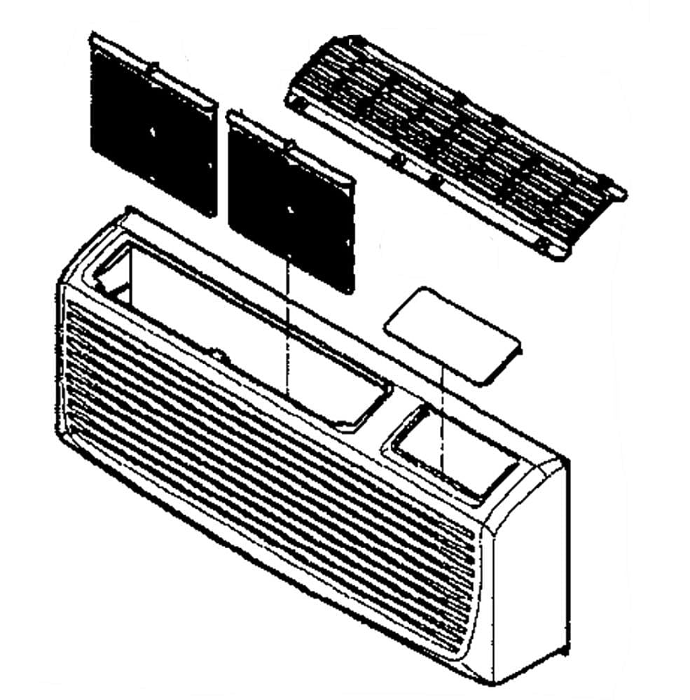 Room Air Conditioner Front Grille Assembly