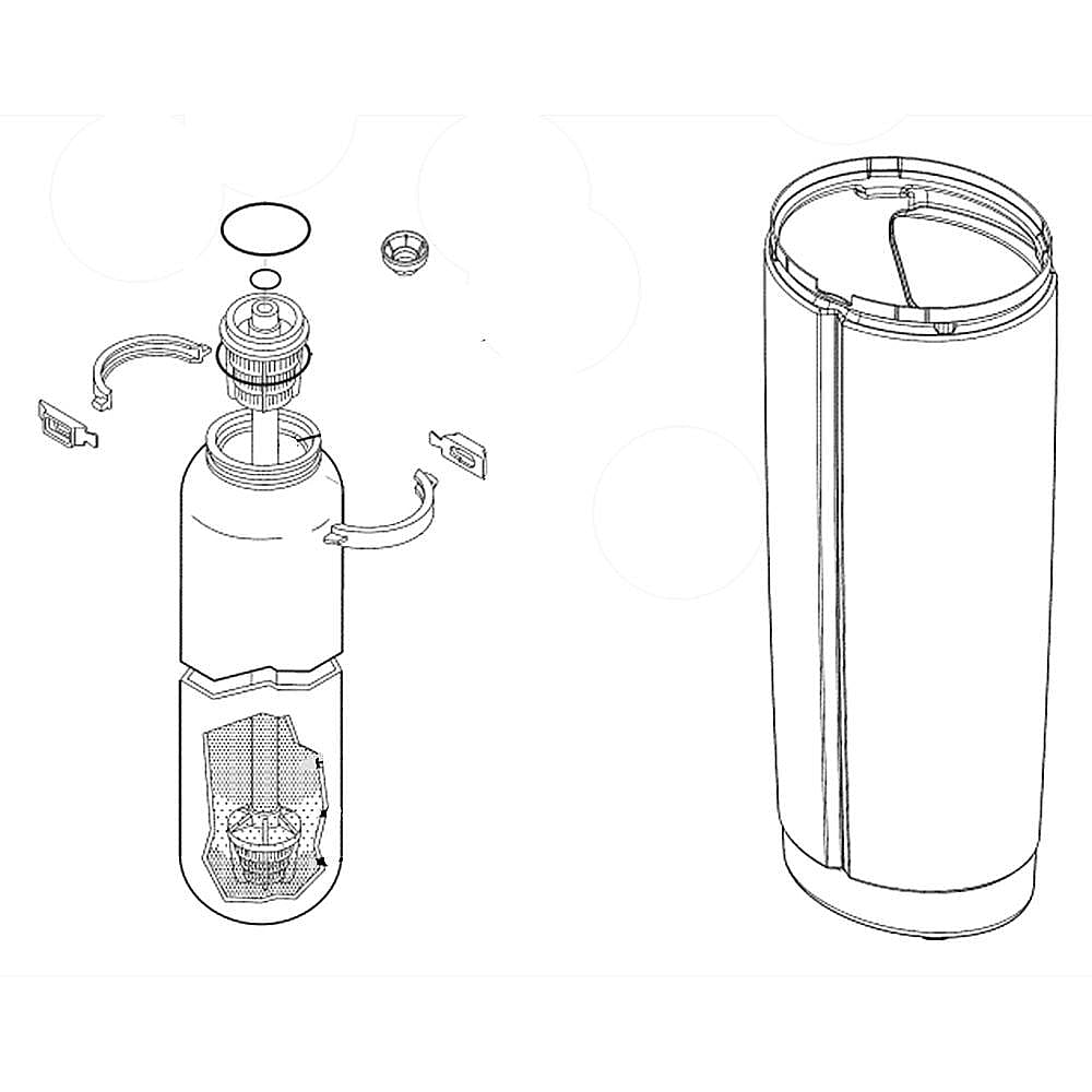 Water Filtration System Mineral Tank Assembly