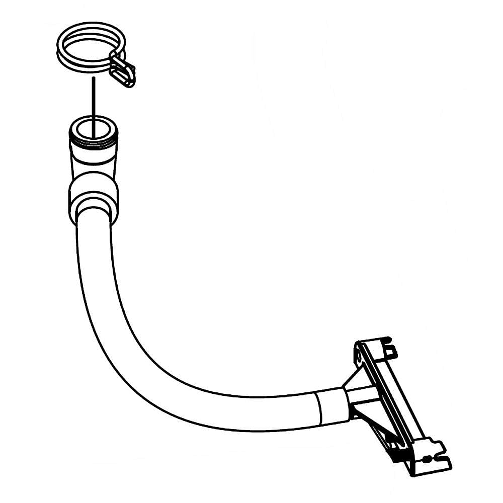 Washer Tub Fill Nozzle and Hose Assembly