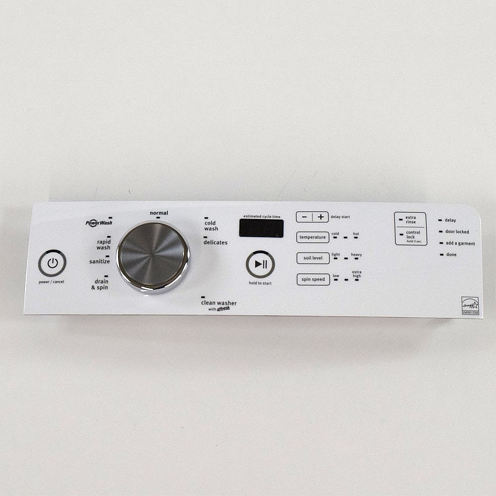 Washer Control Panel Assembly (White)