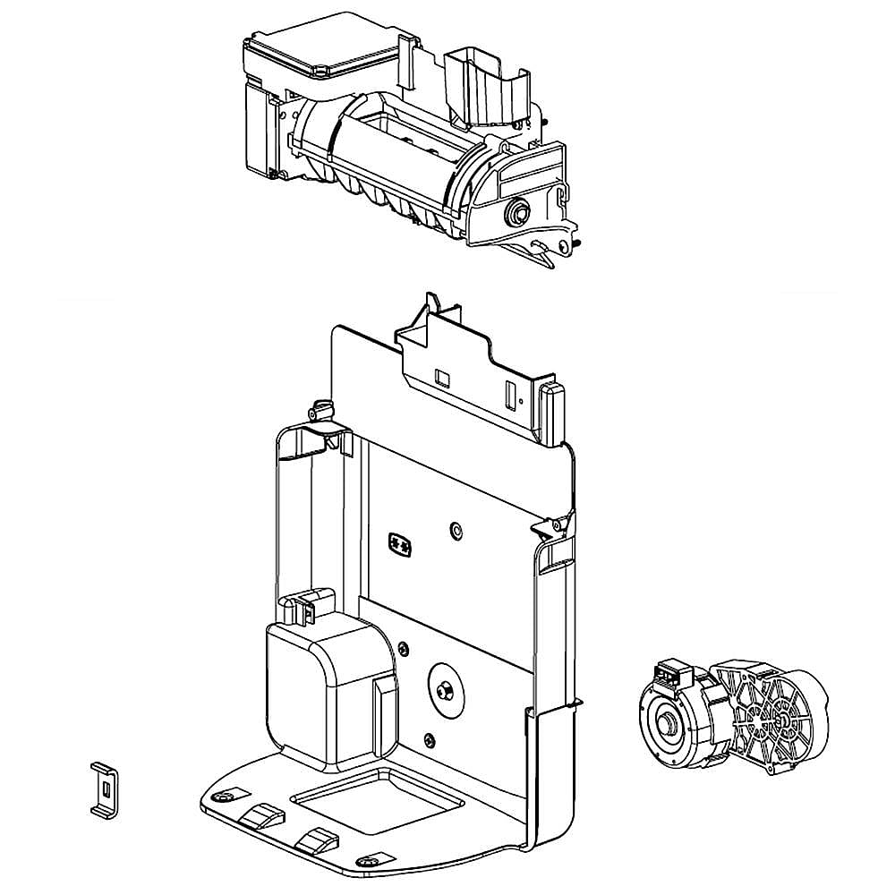 Refrigerator Ice Maker and Auger Motor Assembly