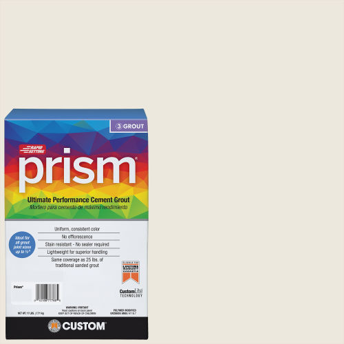 Custom Prism #381 Bright White 17lb. Sanded Grout